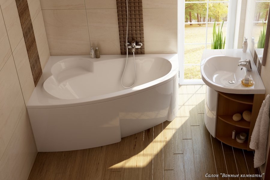 Акриловая ванна Asymmetric Размер 170х110 Цена от 32130р.